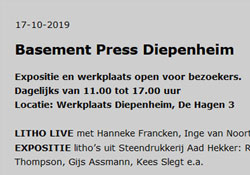 Basement Press Diepenheim 2019