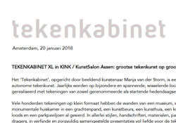Tekenkabinet XL in KINK persbericht - januari 2018